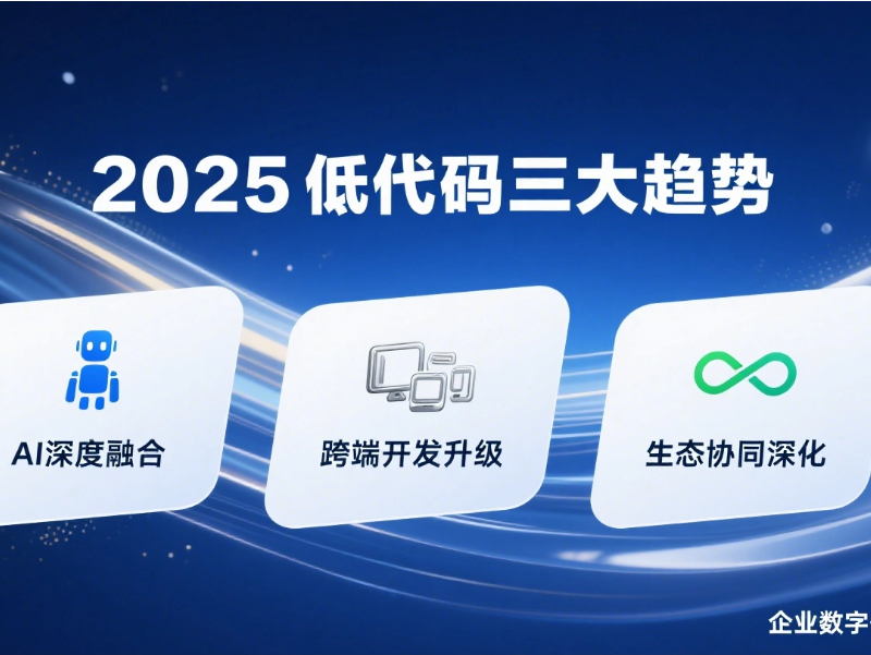 低代碼開發(fā)未來趨勢(shì)：2025年值得關(guān)注的三大方向