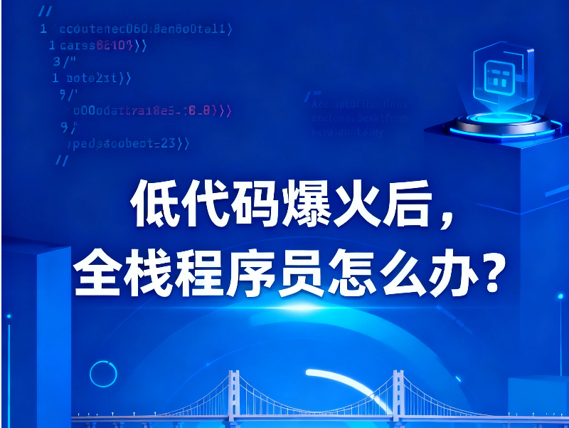低代碼爆火后，全棧程序員怎么辦?